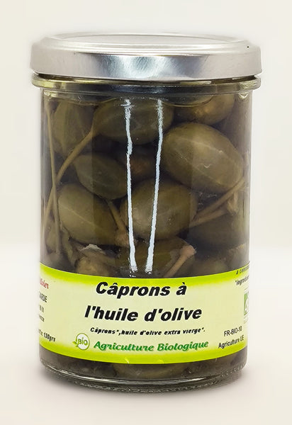 Câprons à l'huile d'olive BIO - 130 g