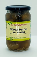 Olives vertes ail persil BIO - 180 g