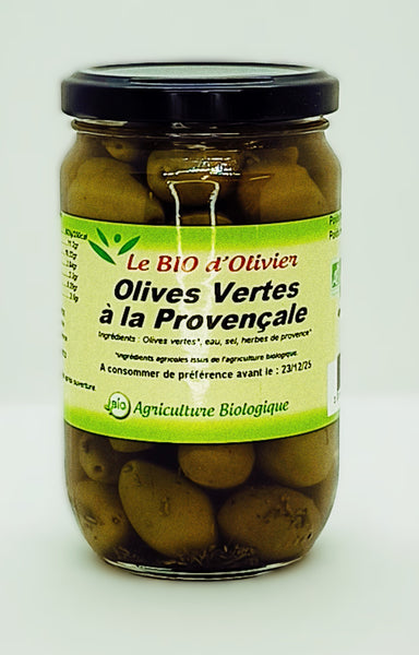 Olives vertes à la Provençale BIO - 180 g