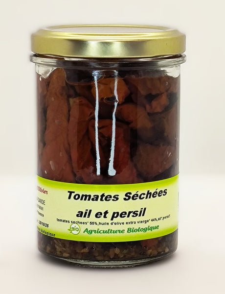 Tomates séchées ail persil à l'huile d'olive BIO - 110 g