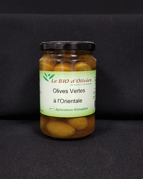 Olives vertes à l'orientale  Le Bio d'Olivier